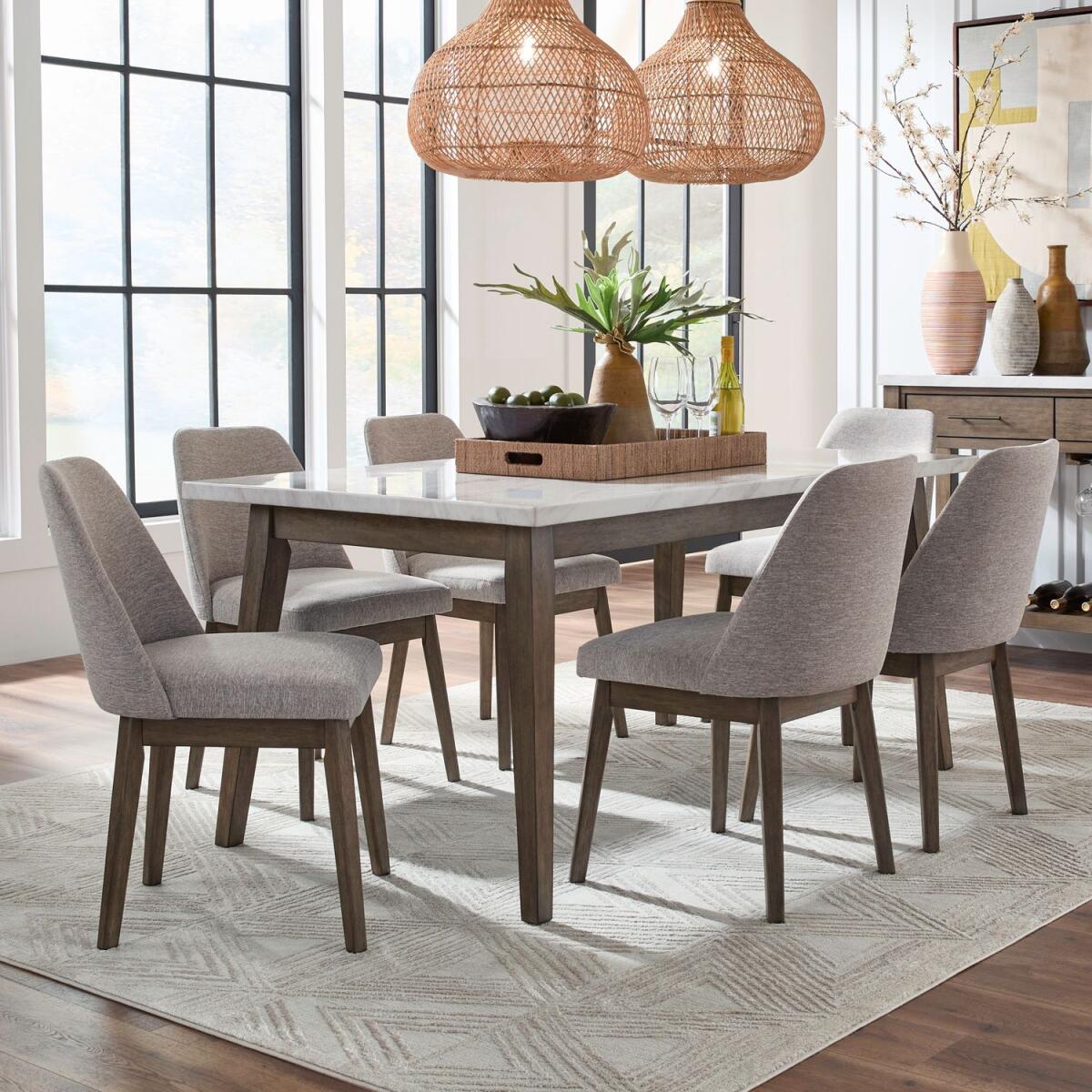 c0a516180a43ca3971c91532ea1153ff Edison 7 Piece Rectangular Table Set - Image 1