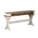 Farmhouse Reimagined Console Bar Table - Image 3