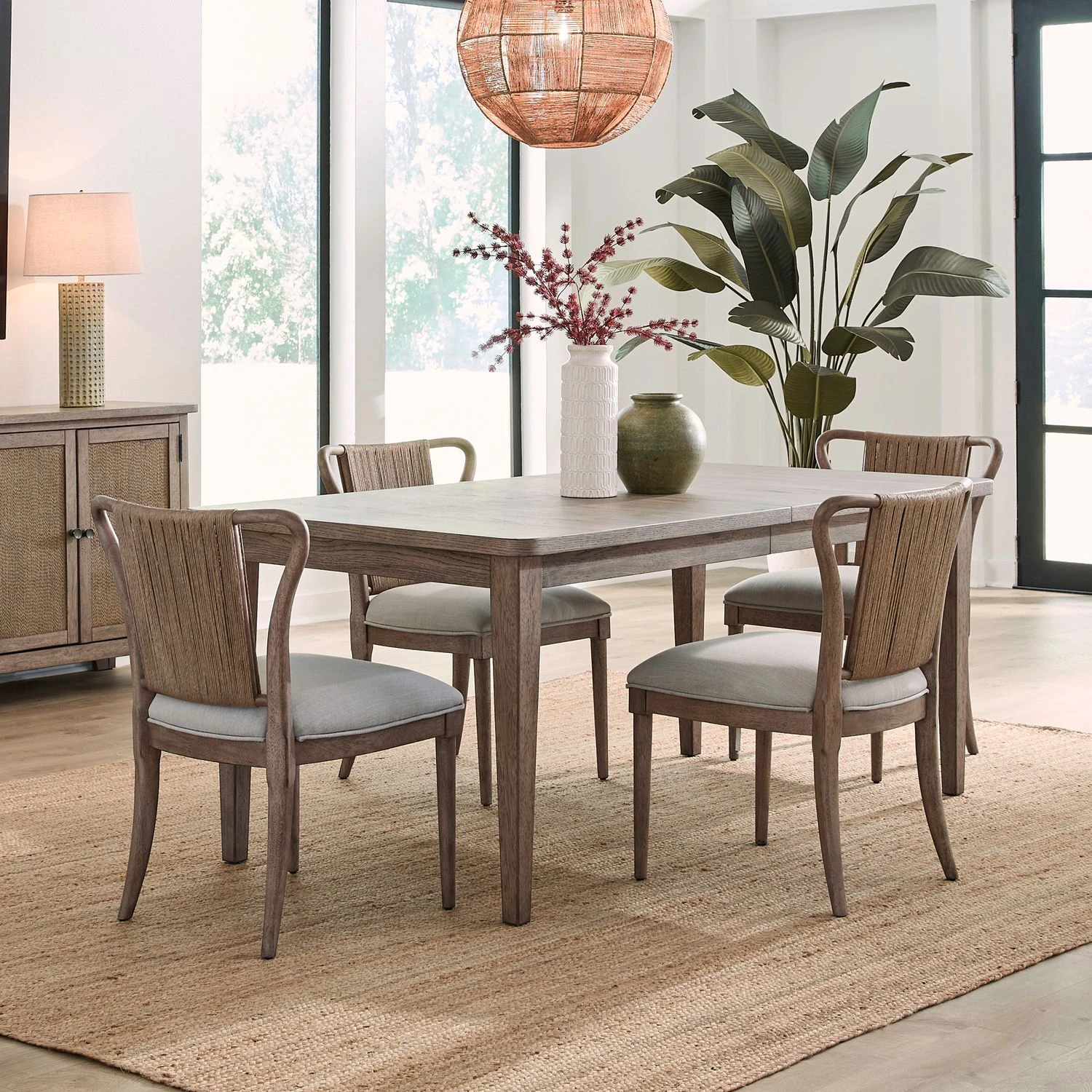 c807f447095c2a2957073471acb5f362 Sheridan Pointe Opt 5 Piece Rectangular Table Set - Image 1