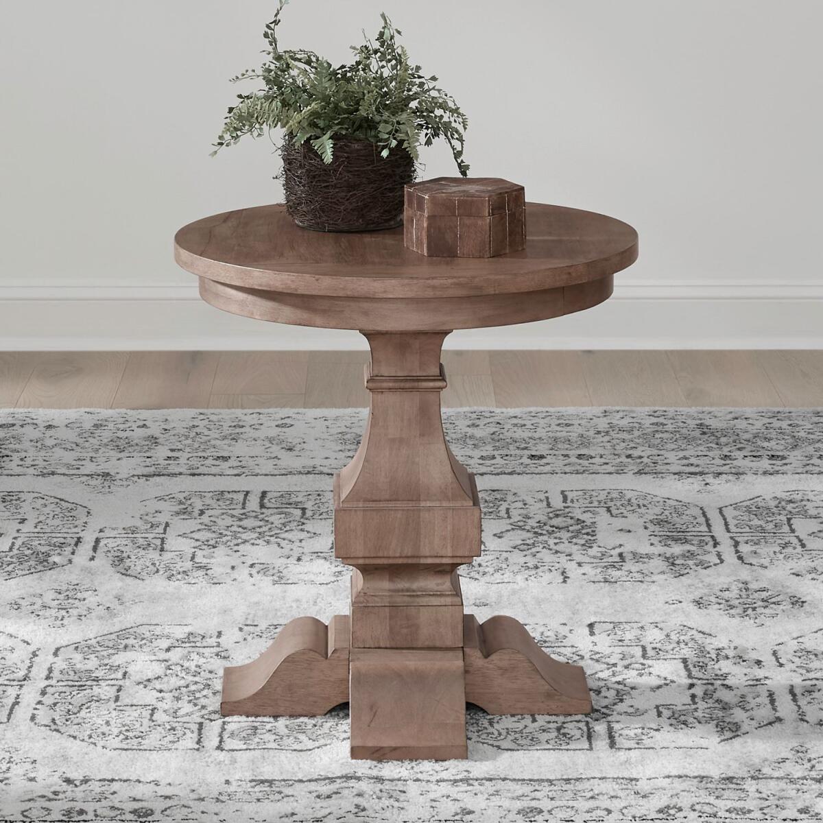 d1bc02d19d5b80454509bd3cf7398682 Haven Hills Round End Table - Image 1