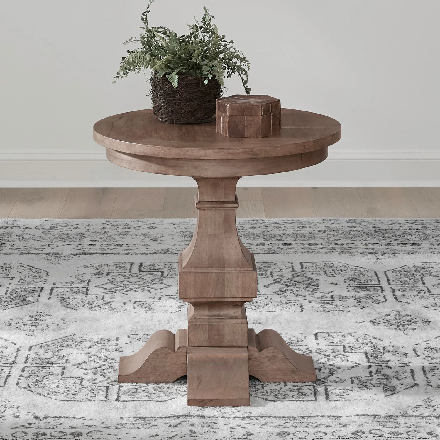 d1bc02d19d5b80454509bd3cf7398682 Haven Hills Round End Table - Image 1