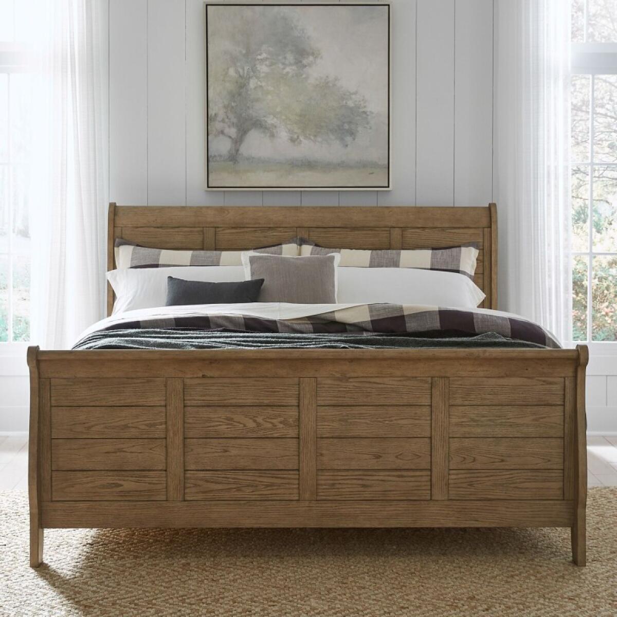 d4237758b28b67d58d17c75400630047 Grandpas Cabin King California Sleigh Bed - Image 1