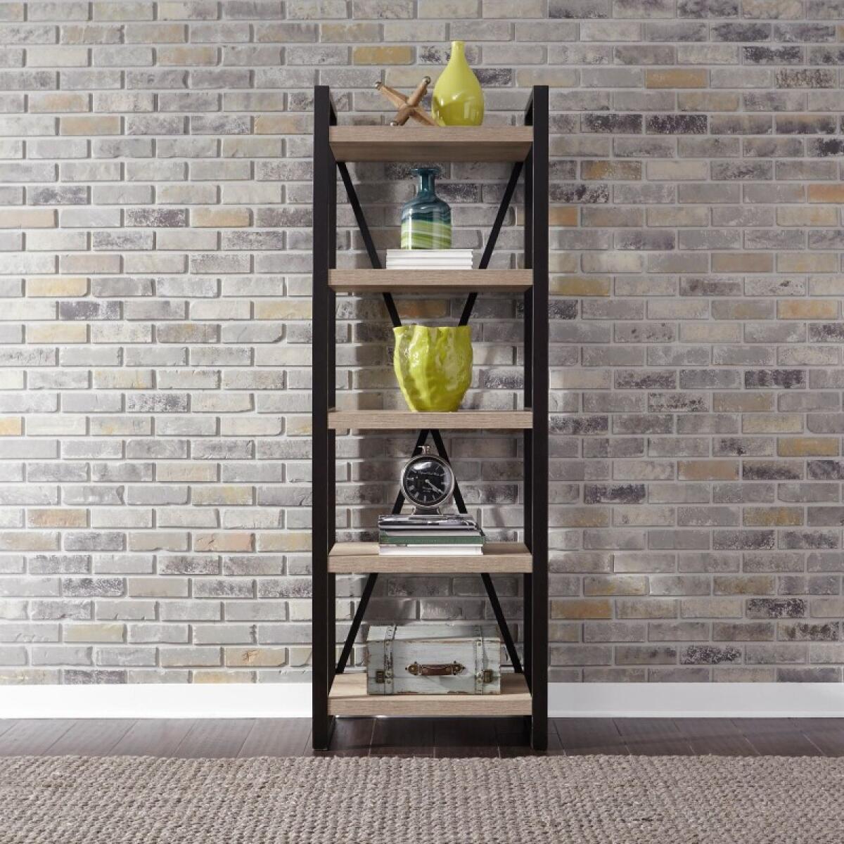 d47cd726ff60d8732fc42e326f6f4939 Tall Pier Unit with Faux Metal - Image 1