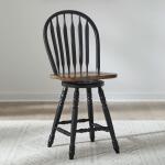 Carolina Crossing Windsor Swivel Counter Chair - Black