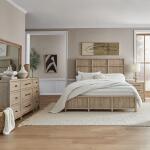 King California Panel Bed, Dresser & Mirror, Night Stand