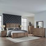 King Panel Bed, Dresser & Mirror, Chest, Night Stand