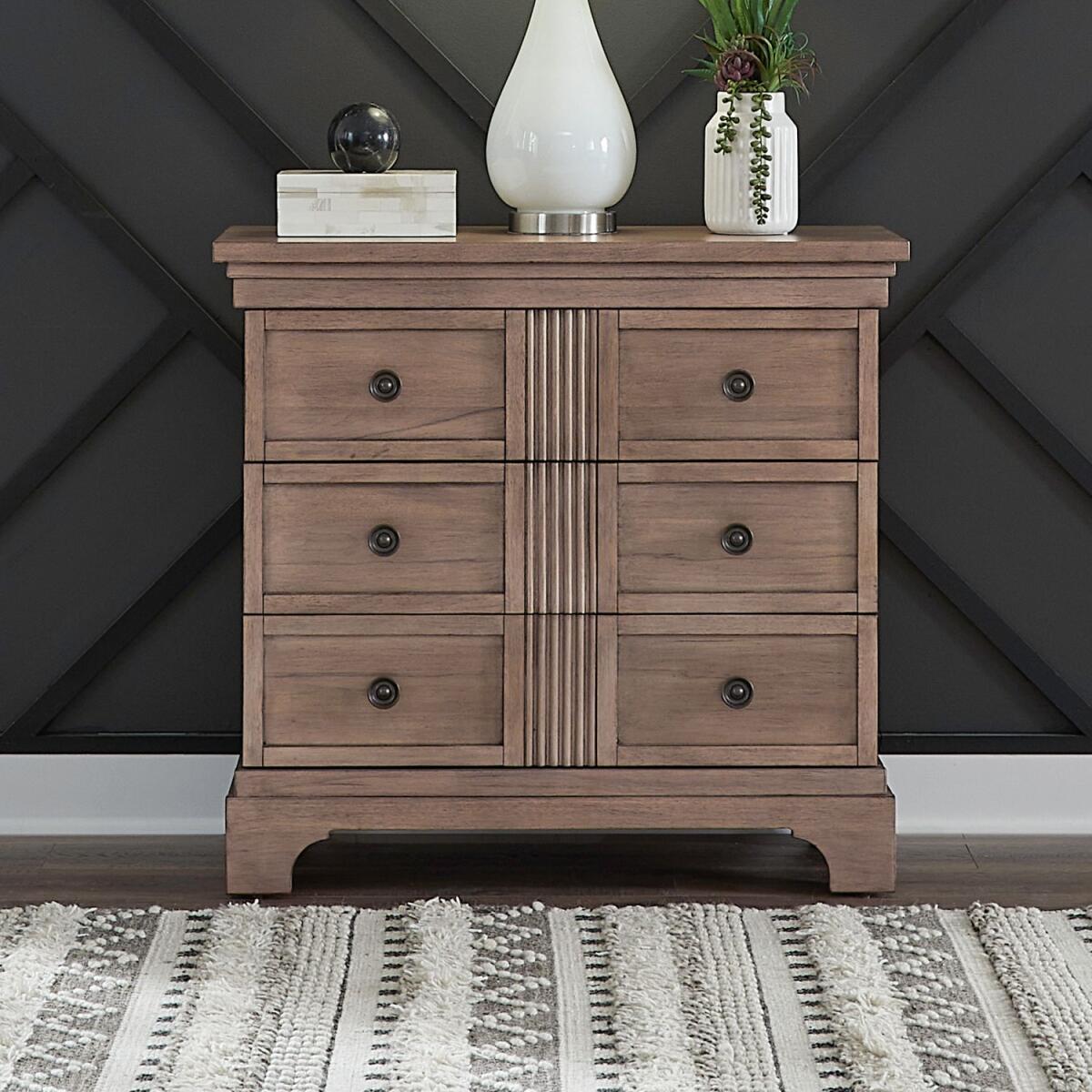 f0d7153018bfebe26ca60dc754e56f78 Haven Hills Bedside Chest w/ Charging Station - Image 1