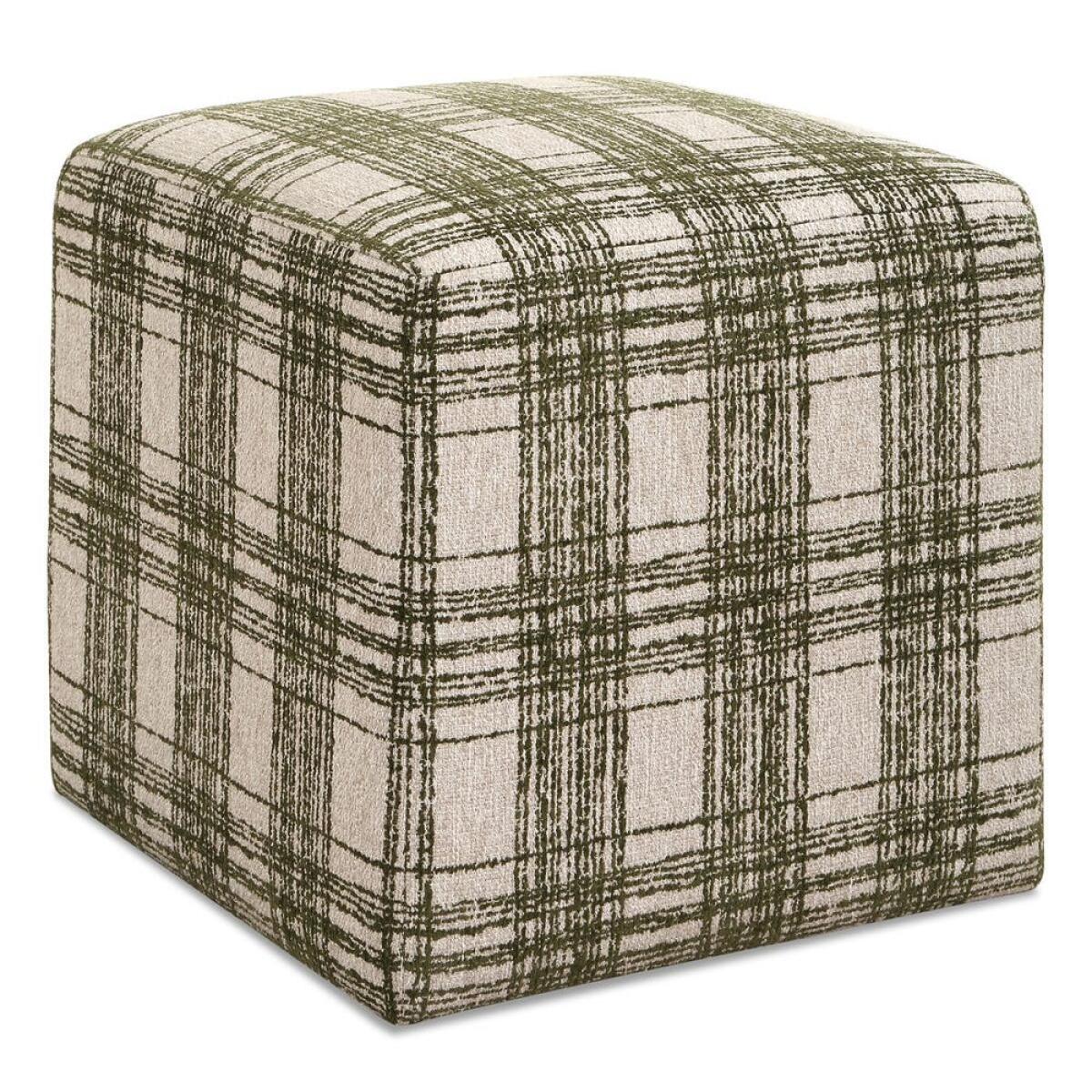 f0ff823c9eb10e6efba622ff17e821ce Joie Ottoman, Ireland Plaid - Image 1