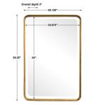 Crofton Vanity Mirror, Gold - Image 9
