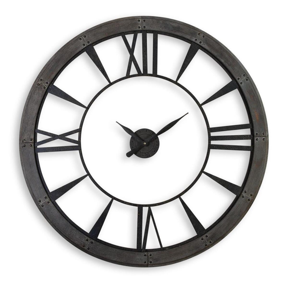 facf2f7445beee4d512f02736903f153 Ronan Large Wall Clock - Image 1