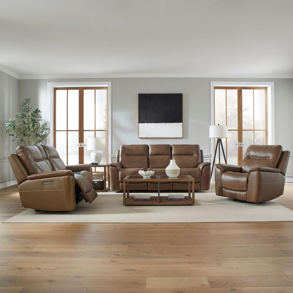 fec7e90ba063b30b3be8e84b7b56d9c5 Collins Sofa w/ Loveseat & Recliner - Image 1