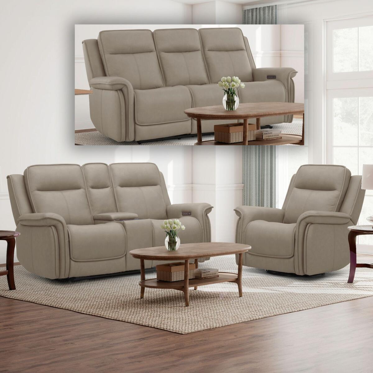 fff14111c601c5cb89fba58f97bcdd50 Cora Sofa w/ Loveseat & Recliner - Image 1
