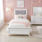 Reflections Twin Uph Bed, Dresser & Mirror