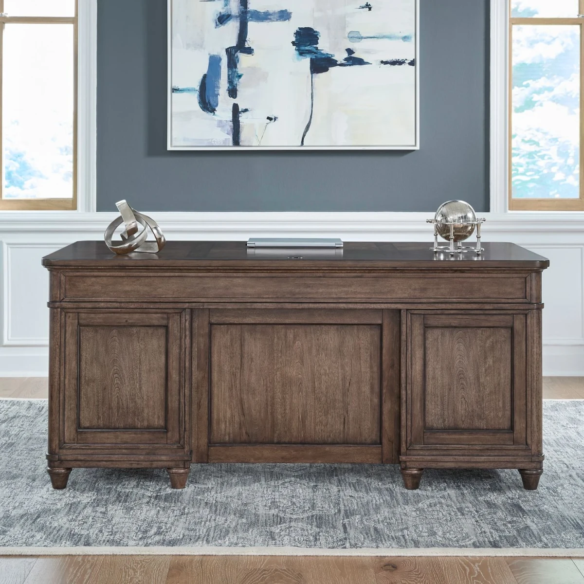 633c1128abf30a915cc85e43cb650678 Jr Executive Desk Base - Image 1