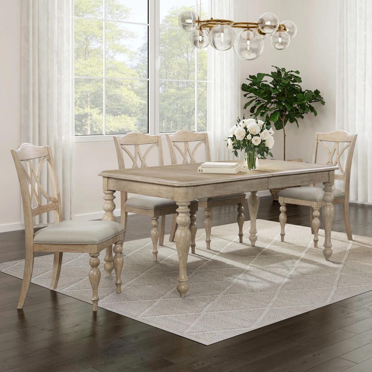 7d61b9fee19997fc22aaba175cd7196f Summer House 5 Piece Rectangular Table Set - Image 1
