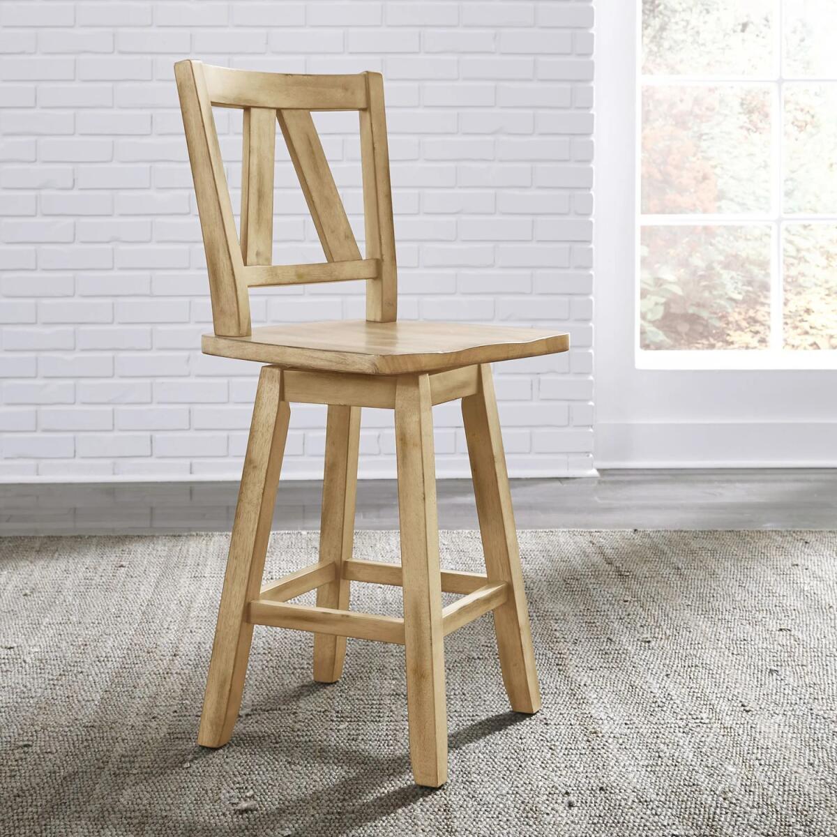 7fa59a06e0e7ff6998fd74ee352db7e5 Lindsey Farm Counter Height Swivel Chair (RTA) - Image 1