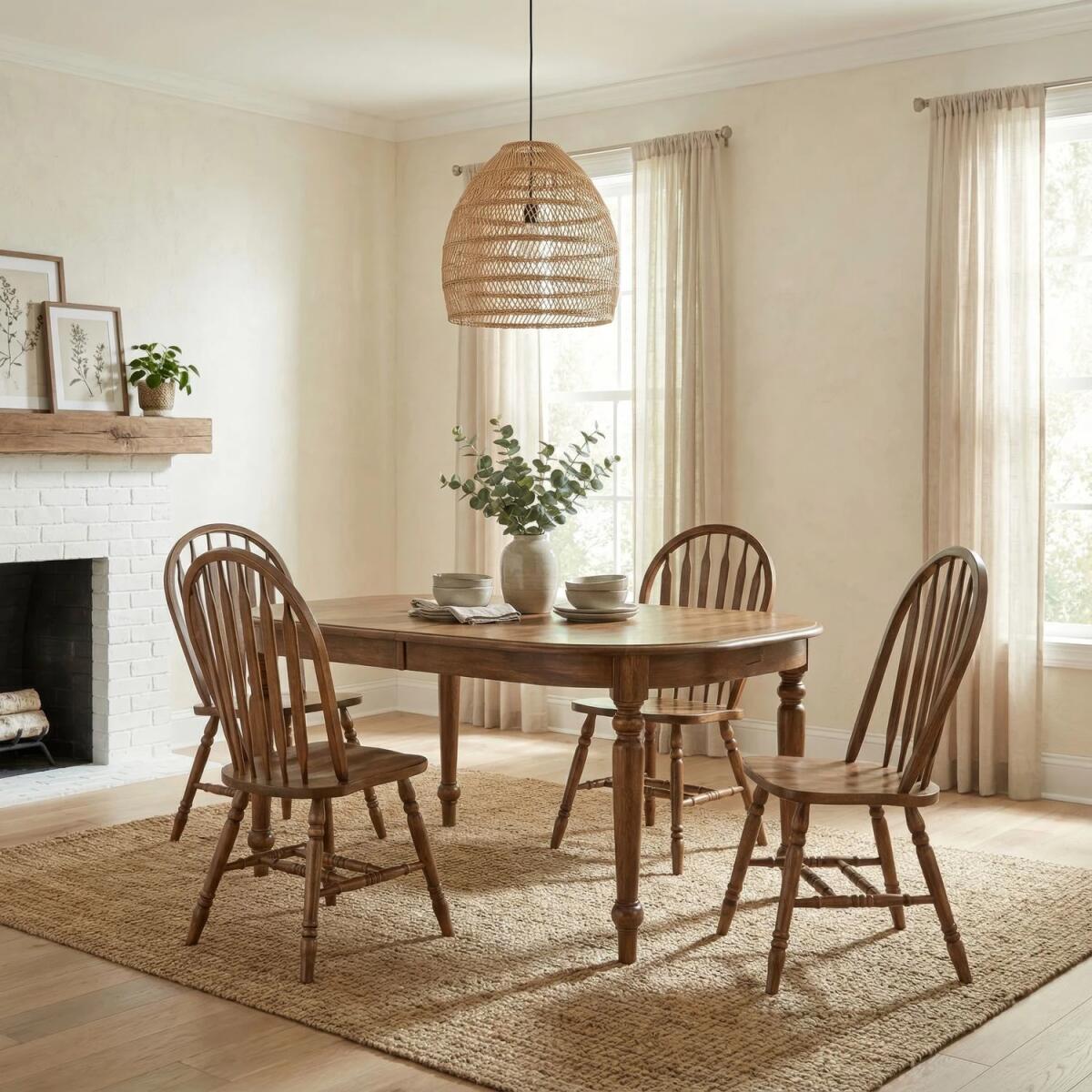 91db28725e7e5eba725935d4398d3986 5 Piece Leg Table Set - Image 1