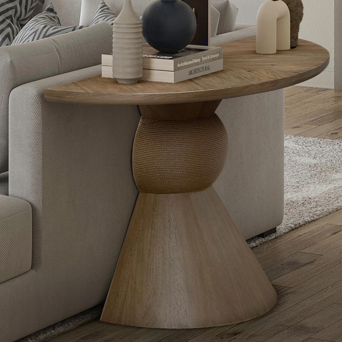 9253ae33e7699c48a748b0da20226081 Demilune Sofa Table Top - Image 1