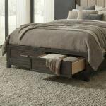 Queen Storage Footboard w/ Slat Roll