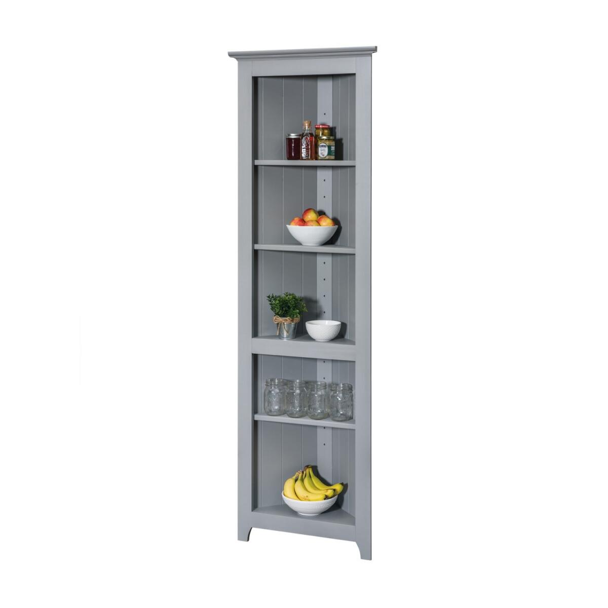 a9500f9f110841105c11c826fc88be77 Pine Cabinets and Bookcases Pine Open Corner Cabinet - 72272 - Image 1