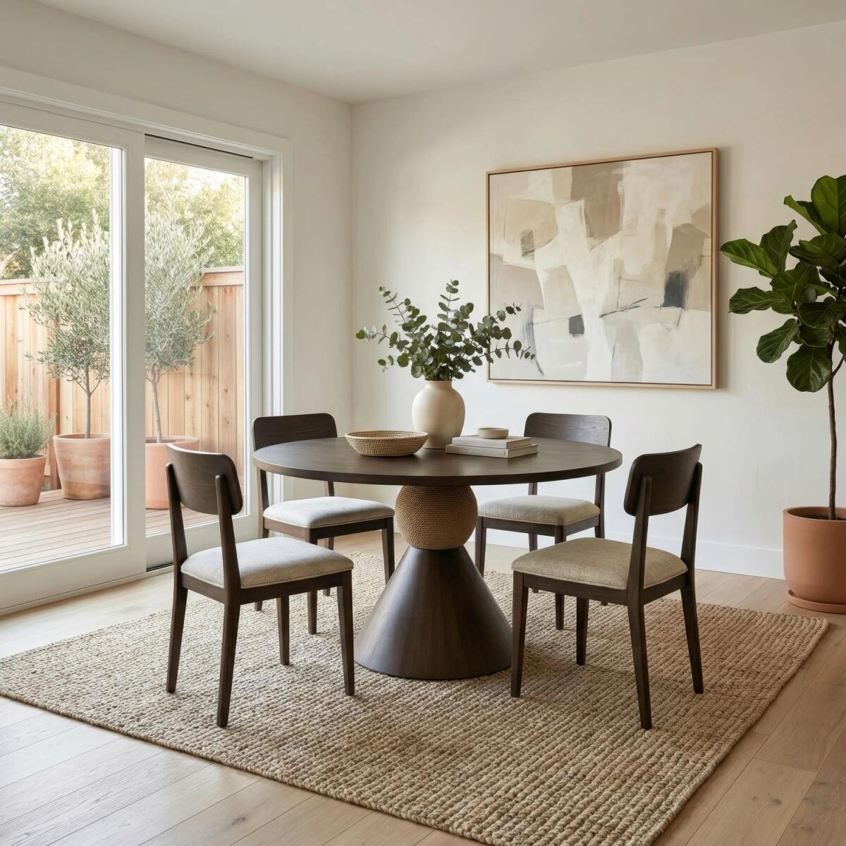 cf6edef4540e4170acff444247b9f393 Opt 5 Piece Pedestal Table Set - Image 1