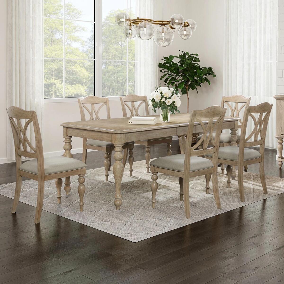 d79f8b8cf4650084035695a98832e840 Summer House 7 Piece Rectangular Table Set - Image 1