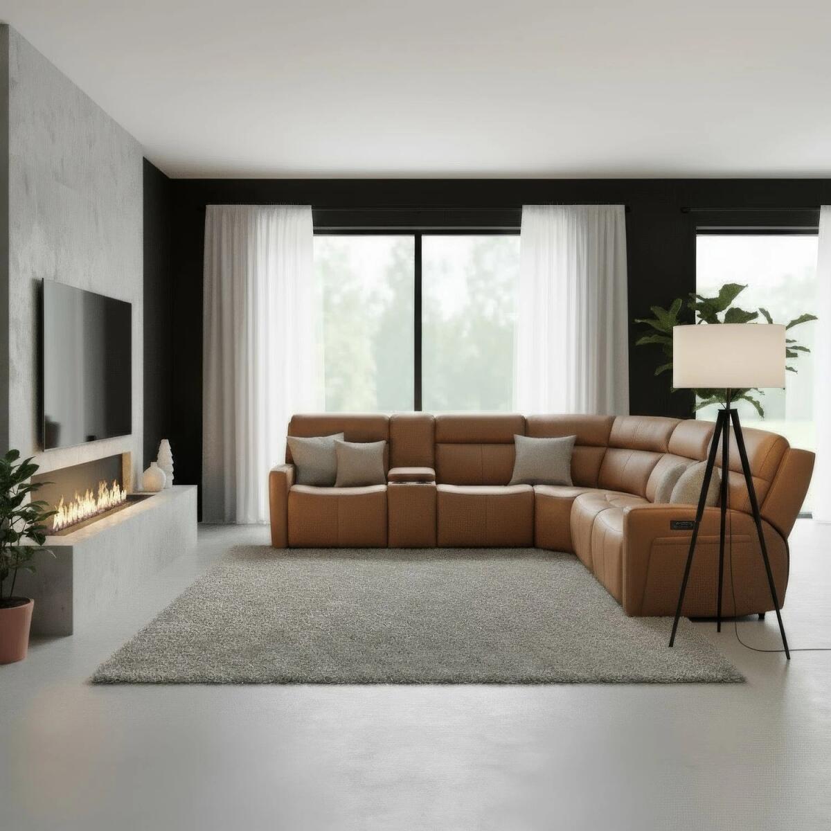 f4e79e001e25d96f87ecc85a2a3fed25 6 Piece Sectional - Image 1