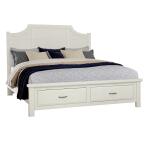 Maple Road Two-Tone Scalloped Storage Bed - 116-557-050B-502-555;116-667-066B-502-666