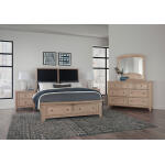 Woodbridge Upholstered Bed with storage -Black - Image 3