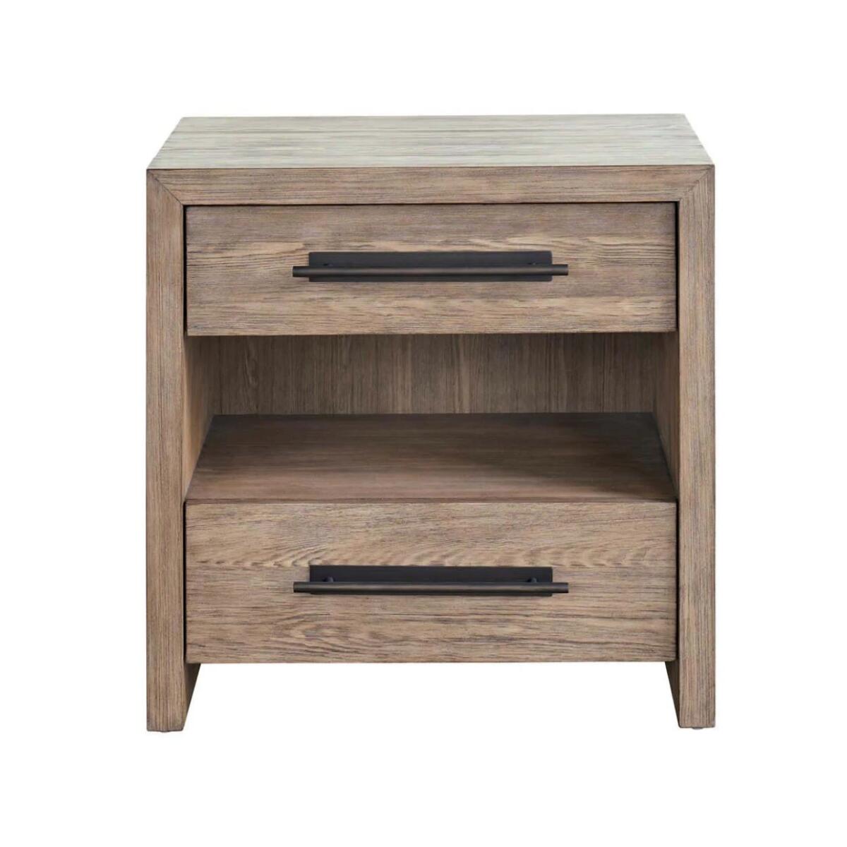 17f5a7b1d7c5ddcb56d80d804c2cba29 Dwell Boulder Two Drawer Nightstand - Image 1