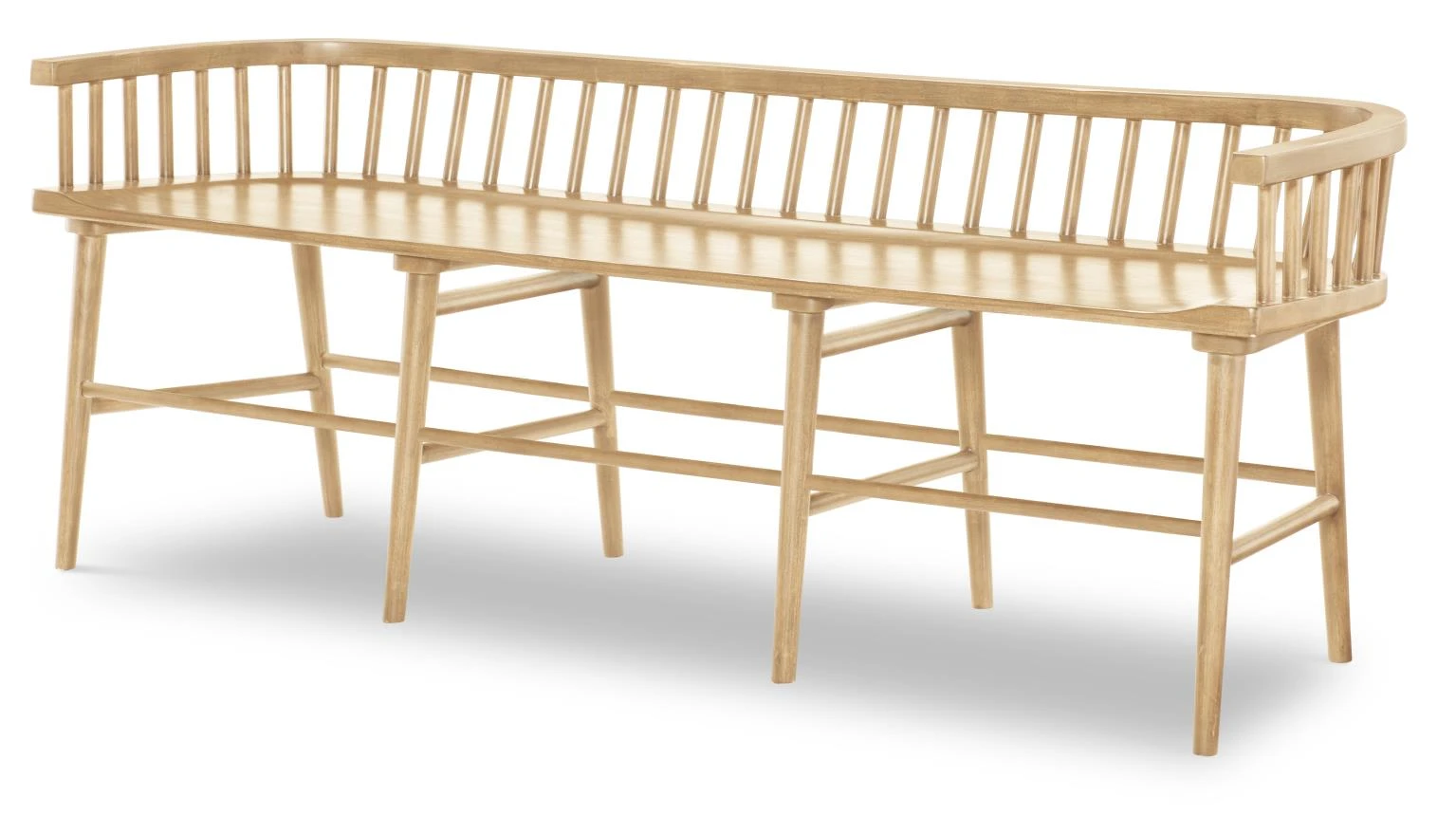 22916c7466536179f8b8add80628d69b TY4420 XXX's and OOO's DR Windsor Dining Bench - Image 1