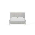 Choices Custom Bed Collection Amelia Upholstered Bed - Grey Stripe - 100-551Q-155Q-822Q,100-661Q-166Q-822Q