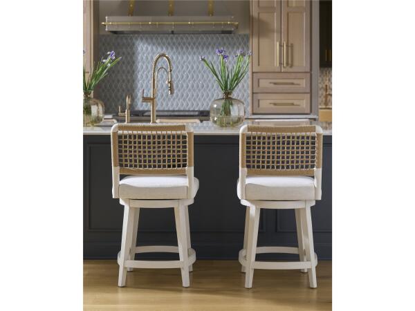Oasis- Coastal Living Home Collection Shoreline Swivel Counter Stool - Image 3