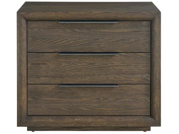 Modern Sable Plinth Nightstand