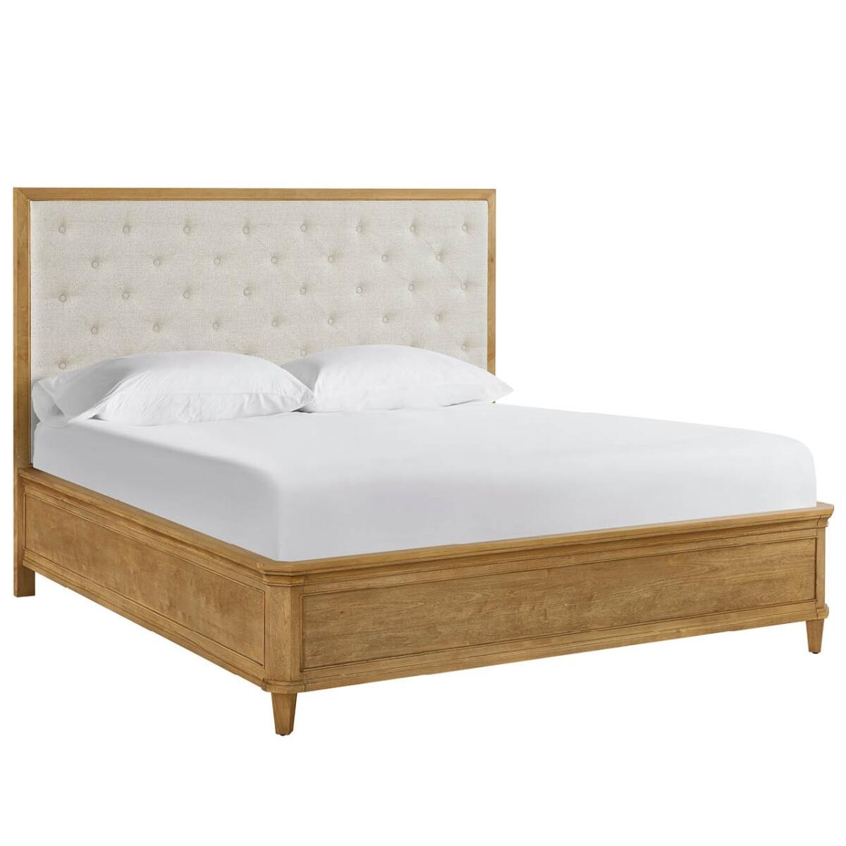 37634badf891840518035d5d267f5313 Birchaven Brindle Upholstered Bed King - Image 1