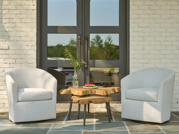Burke Outdoor Swivel Chair - Special Order - Image 3
