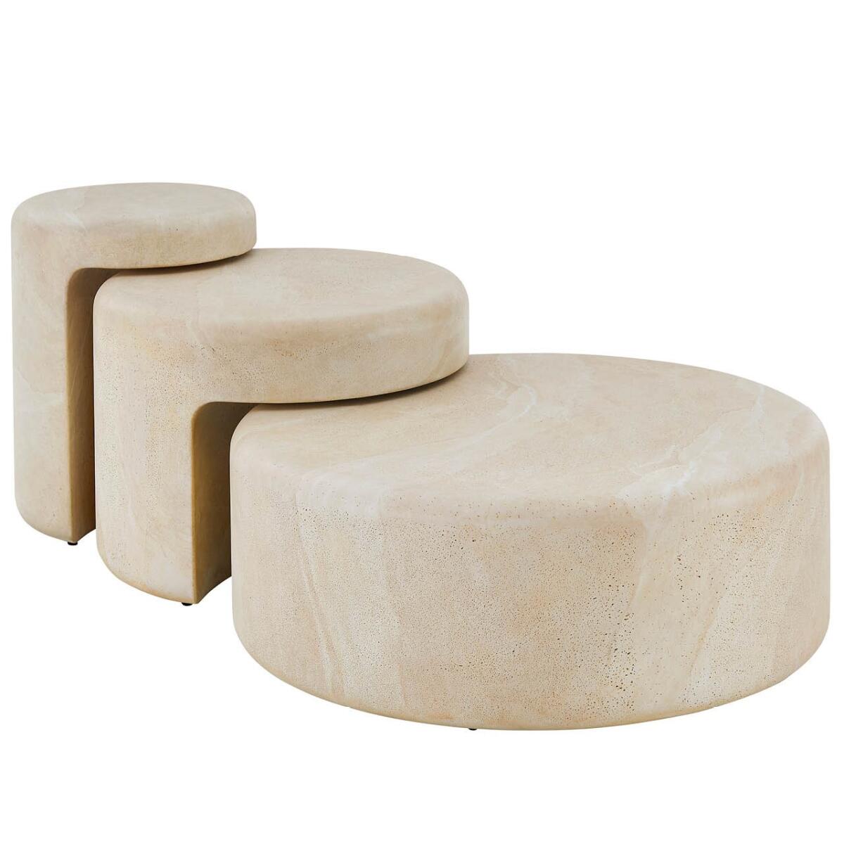 3e4a78fdfe6d864aeaa33dc467d8fe51 Modern Nimbus Nesting Tables - Image 1