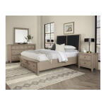 Woodbridge Upholstered Bed With Storage -black - 821-551-053-050B-502-555; 821-661-063-066B-502-666 - Image 3