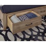 Cool Rustic X Bed With Footboard Storage - 172-557/050B/502/555T, 172-667/066B/502/666T, 172-667/066B/602/602T - Image 4