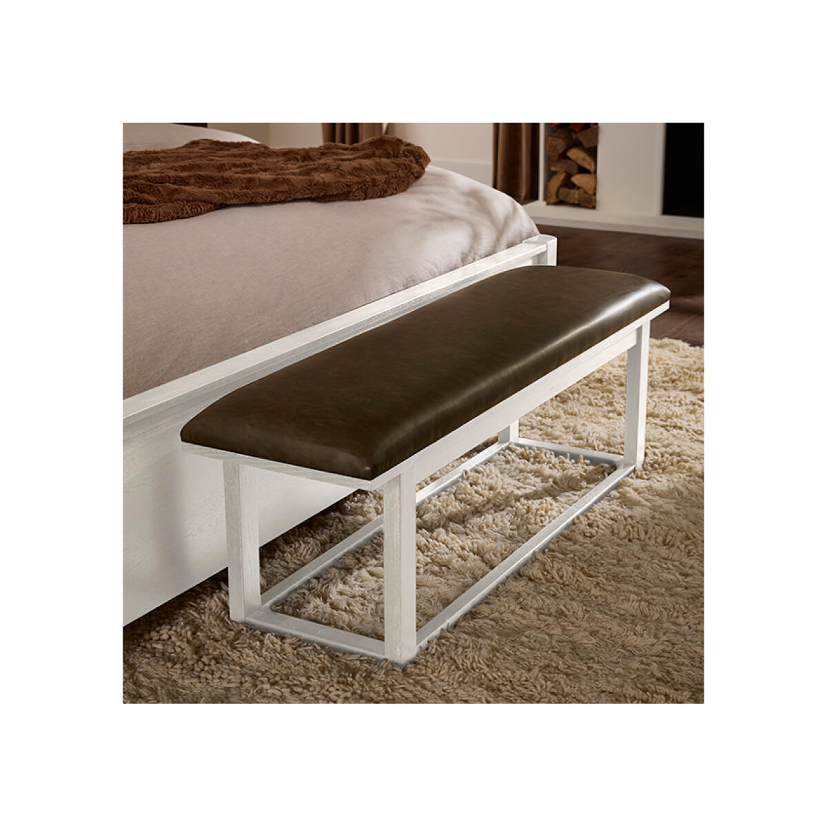 500c761cff82d82e49a54449eaf9c19d Lodge & Loft Uph Bench - Sedona Brown - 844-080Y - Image 1