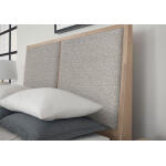 Woodbridge Upholstered Bed with storage -Grey - Image 4