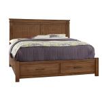 Cool Rustic Mansion Bed With Footboard Storage - 174-551/050B/505/555T, 661/066B/502/666T, 661/066B/602