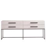 Dwell River Rock Metal Base Console