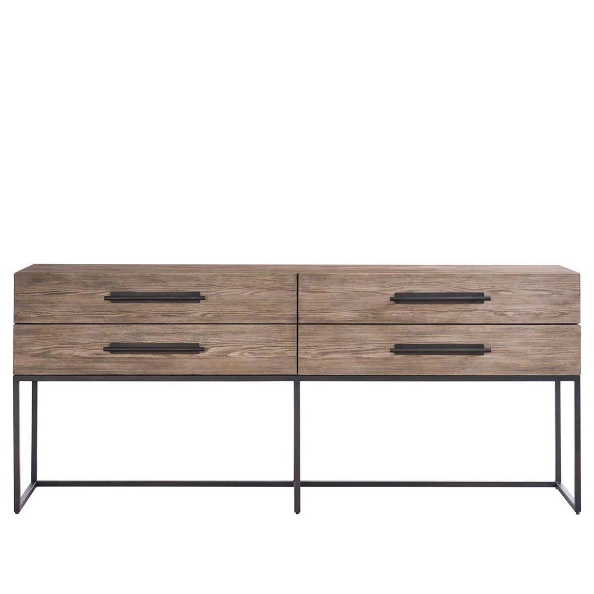 6b5e31f0102733a3835aaa1b46e4eee8 Dwell Boulder Metal Base Console - Image 1