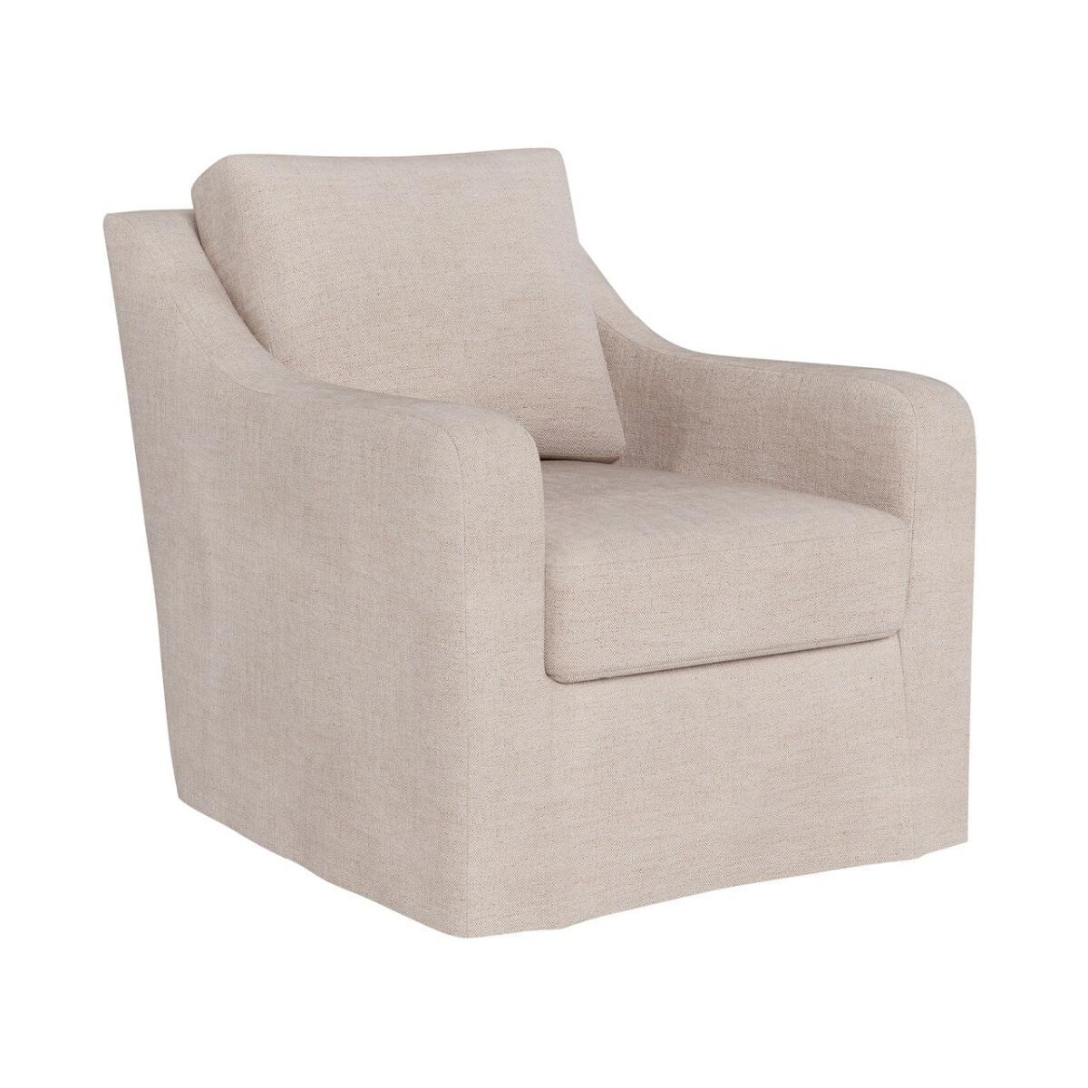 6b680beecec3c8e798d0b535c39ddda3 Filmore Slipcover Swivel Chair - Special Order - Image 1