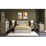 2800 District LK Complete Panel Bed 46 Weathered Oak Finish - Image 9