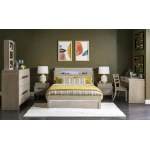 2800 District LK Complete Panel Bed 46 Weathered Oak Finish - Image 8