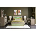 2800 District LK Complete Panel Bed 46 Weathered Oak Finish - Image 8