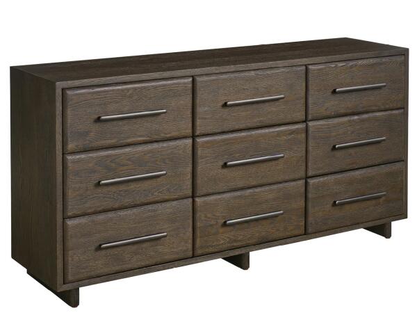 Modern Sable Nine Drawer Dresser - Image 3