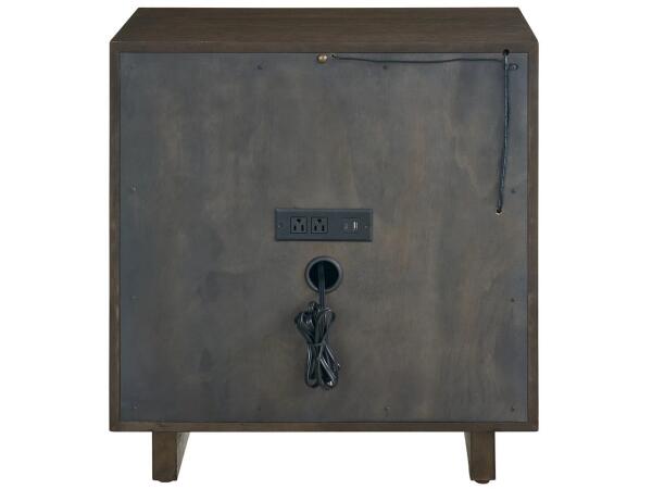 Modern Sable Open Storage Nightstand - Image 4